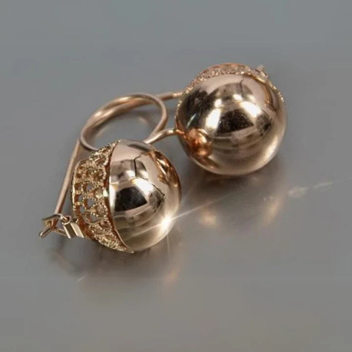 Aretes Redondos Dorados
