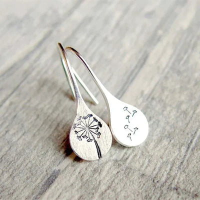 Orecchini in argento 925 con dente di leone
